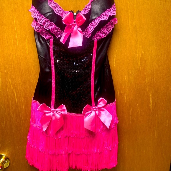 Other - Size medium sexy corset fringed lingerie dress up costume cosplay bows lace